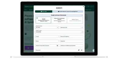 Spinbetter iscrizione