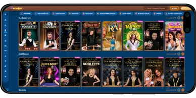 Winbay casino live roulette blackjack game show tavoli VIP