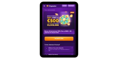 Bonus Benvenuto Kingmaker