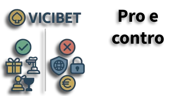 Pro e contro del casinò ViciBet Pro e contro ViciBet Casinò