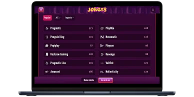 Software provider Joker8: Pragmatic, Play’n GO, Playtech, Yggdrasil