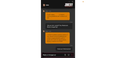 Servizio clienti Jokery Casino Supporto Jokery Casino