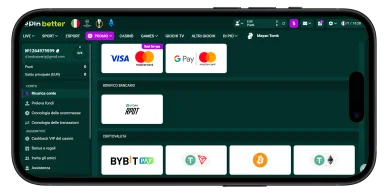 Spinbetter metodi pagamento