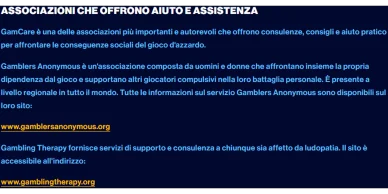 Link di enti specializzati nella prevenzione della dipendenza patologica