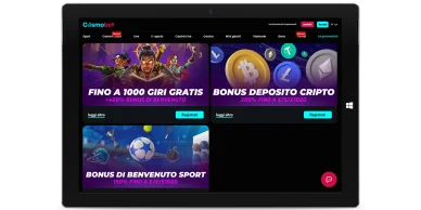 Welcome-bonus Cosmobet