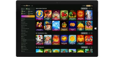 Interfaccia Goldzino Casino