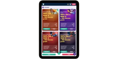 Offerte bonus fino a 1000€ + 300 FS