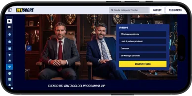 Programma VIP di Betscore Casino con cashback