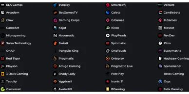 Boomerang Casino software provider Pragmatic Play Evolution Playn GO RNG certificati