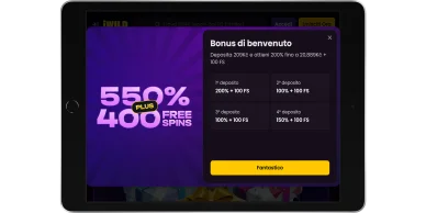 Bonus di benvenuto