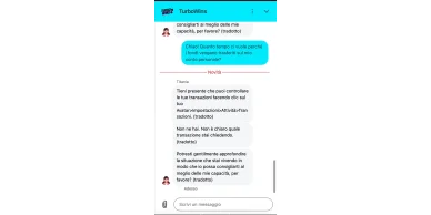 Comunicazione con l’operatore TurboWins Assistenza TurboWins