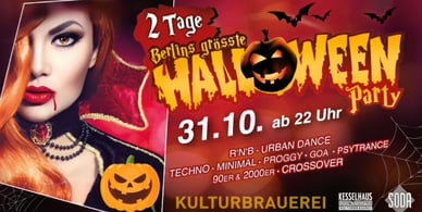 Halloween-Partys in der Kulturbrauerei