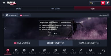 Mafia Casino Sportwetten