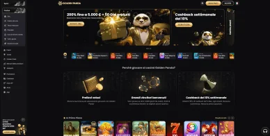 Casinò online Golden Panda Interfaccia Golden Panda