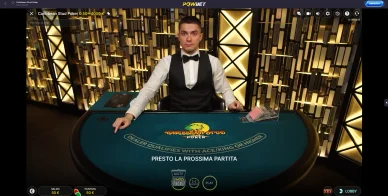 Com'è davvero giocare a poker live in un casinò non AAMS Tavolo di poker live in mano, con la mia puntata e il saldo visibili