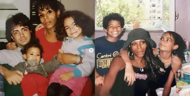 Elodie Di Patrizi con i genitori e la sorella Mamma di Elodie