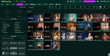 Spinbetter Casino – poker live e tavoli con dealer Sezione poker live di Spinbetter Casino