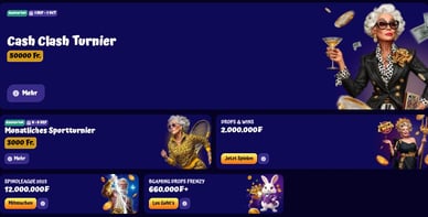 Spingranny Schweiz aktuelle Turniere