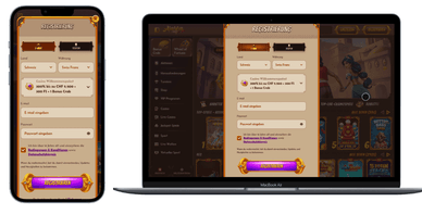 Alawin: Registrierung und Login