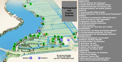 zaanse schans plattegrond