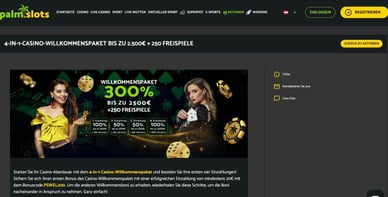 PalmSlots DE 300% Bonus