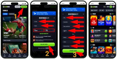 Rejestracja w kasynie Rejestracja w Slimking Kasyno Online