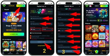 Rejestracja w WildWinz Casino Online