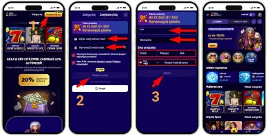 Rejestracja w Casino SpinGranny