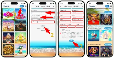 カジノスカイへの登録方法 カジノ登録方法