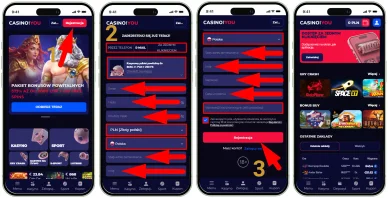 Rejestracja w kasynie Rejestracja w kasynie CasinoAndYou