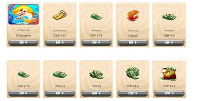 Bonus-Marktplatz Der Shop bei Vegasino