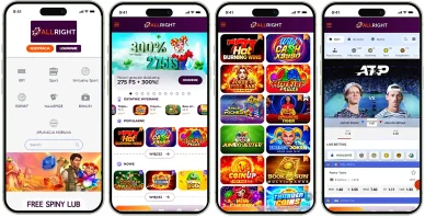 Aplikacja mobilna — AllRight Casino