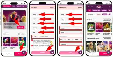 Rejestracja w LuckyFruits Rejestracja konta w LuckyFruits