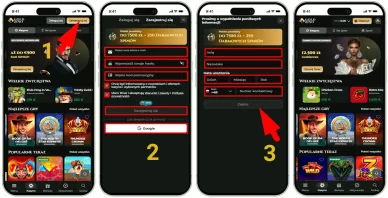 Rejestracja w kasynie Goldzino