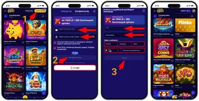 Rejestracja w kasynie