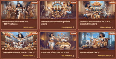 casino Cleobetra bonusi