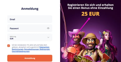 Casino mit Startguthaben ohne Einzahlung