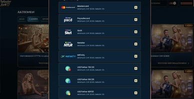 WonderLuck: Verfügbare Zahlungsmethoden für die Schweiz