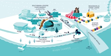 southbank christmas market map
