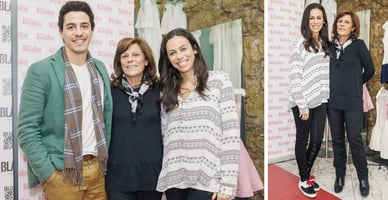 Filomena Cautela com a família no evento Kids em Lisboa