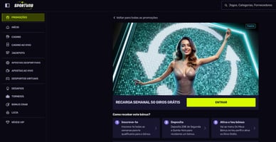 Rodadas grátis Sportuna casino