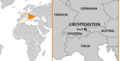 Liechtenstein mappa liechtenstein cartina