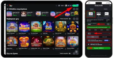 Wpłacanie pieniędzy