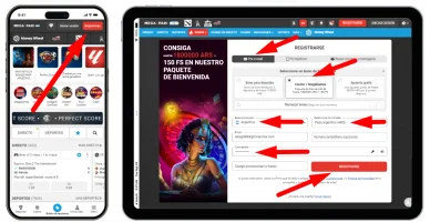 Registro en el casino Megapari