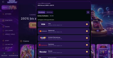 Neue Online Casino mit Sofort – NovaJackpot