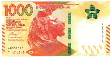 1000 гонконгских долларов