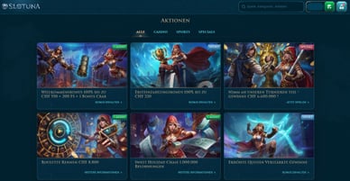 Slotuna Bonus für Schweizer Spieler