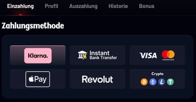 Einzahlungsformen Casino Einzahlung Dracula-Casino