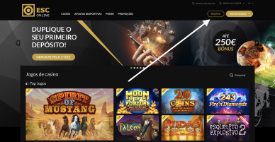 Registo no ESC Online