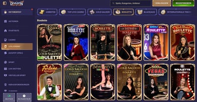 DivaSpin Live Roulette Online Casino